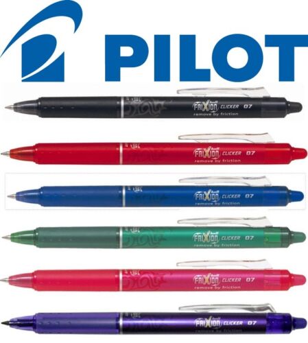Penna a Sfera a Scatto Pilot Frixion Ball Clicker 0.7 Colore Nero