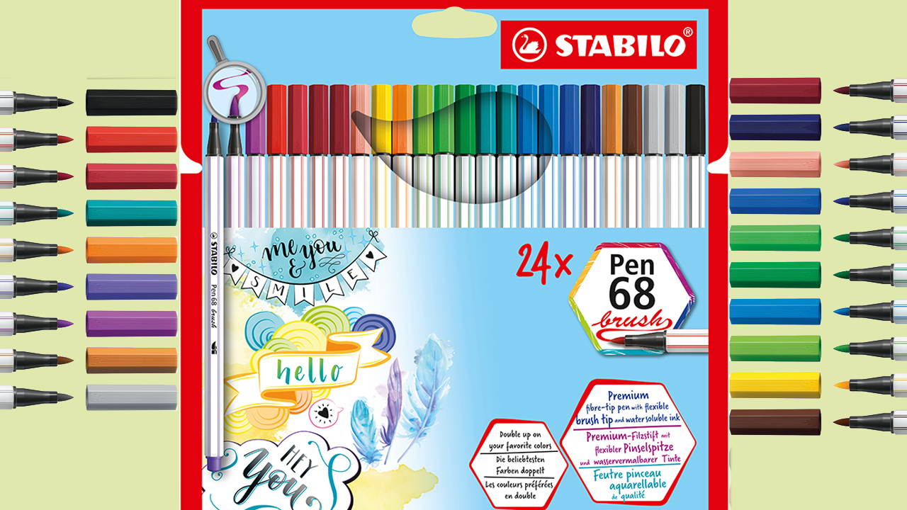 SI SCRIVE STABILO PEN 68 BRUSH, SI LEGGE CREATIVITÀ -   lo store on line della Cartolibreria Pegasus