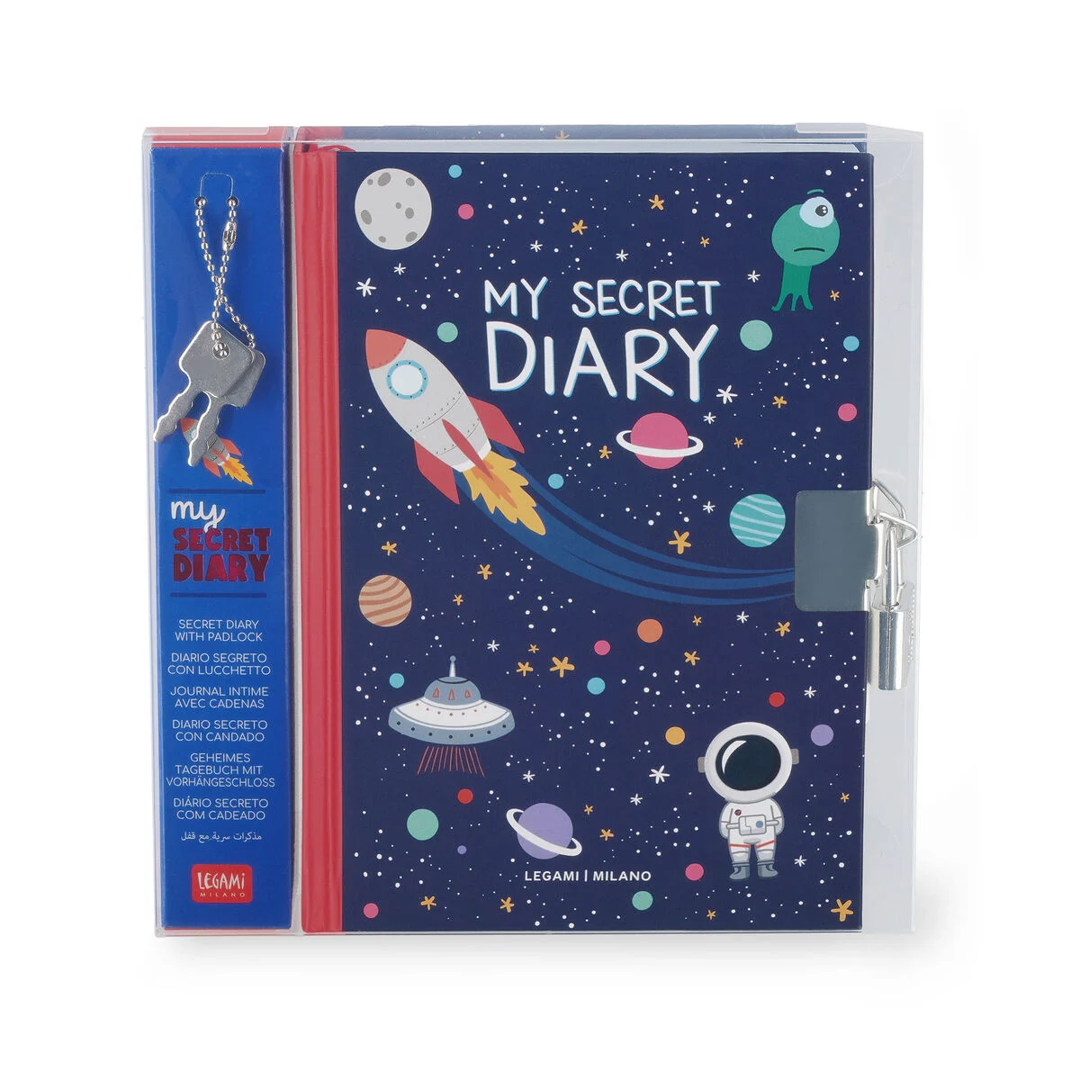 LEGAMI MILANO Diario Segreto con Lucchetto - My Secret Diary Space -   lo store on line della Cartolibreria Pegasus